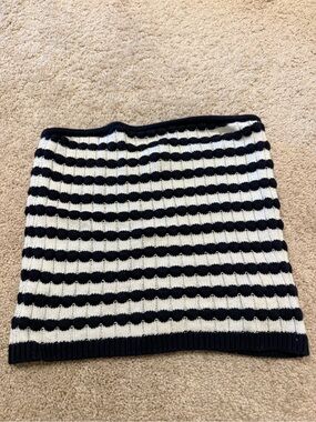 Splendid Striped Knit Tube Top in Navy and White